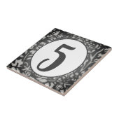 グレーフローラハウスナンバーバタフライベリーオーバル タイル (側面)