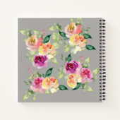 グレーフローラフラワーレシピの料理本スパイラルノート ノートブック (裏面)