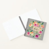 グレーフローラフラワーレシピの料理本スパイラルノート ノートブック (内部)