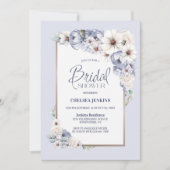 グレーフローラブライダルシャワー招待 招待状 (正面)