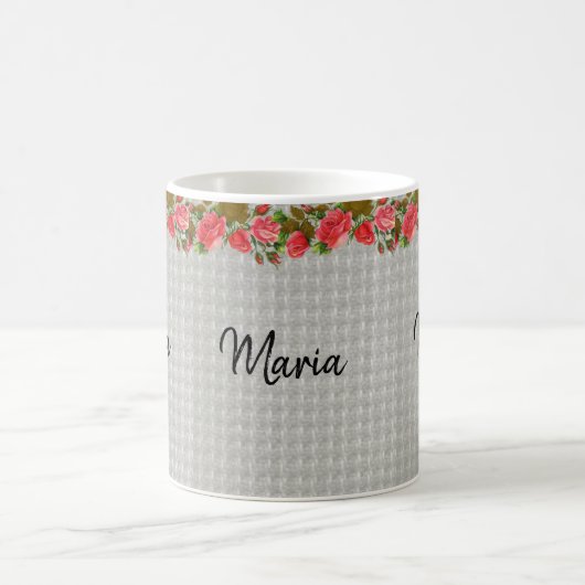 グレーフローラマグ コーヒーマグカップ (中央)