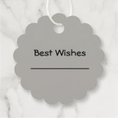 グレーフローラメッセージカード フェイバータグ (裏面)