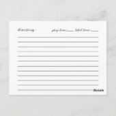 グレーフローラレシピカード ポストカード (裏面)