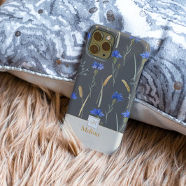 グレーフローラワイルドフラワーモノグラム Case-Mate iPhone 14 PROケース