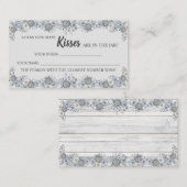 グレーフローラ何人のキスブライダルシャワーゲーム プレイスカード (正面/裏面)