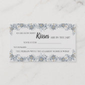 グレーフローラ何人のキスブライダルシャワーゲーム プレイスカード (正面)