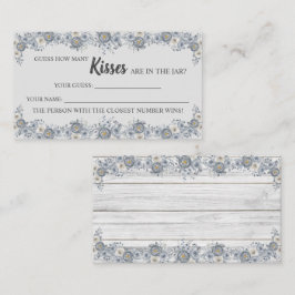 グレーフローラ何人のキスブライダルシャワーゲーム プレイスカード