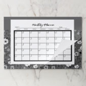 グレーフローラ月次プランナー ペーパーパッド (折り畳み)