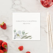 グレーフローラ水カラーテンプレートナプキンス スタンダードカクテルナプキン (インサイチュ)