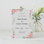 グレーフローラ結婚式招待状 招待状 (スタンド正面)