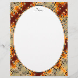 グレーフローラ パターン（の模様が）ある レターヘッド