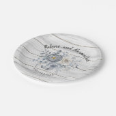 グレーフローラ |ブライダルシャワー結婚披露宴  ペーパープレート (アングル)