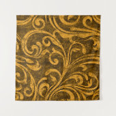 グレーフローラ、高解像度のシームレスなテクスチャ。 タペストリー (正面(横))