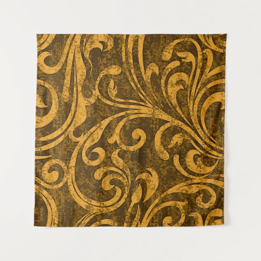 グレーフローラ、高解像度のシームレスなテクスチャ。 タペストリー (正面)