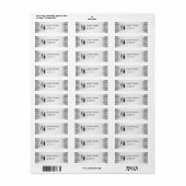 グレーフローリッシュスケルトンカップル住所 シール (フルシート)