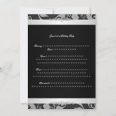 グレーブエレガントラックシルバーバラ誕生パーティー 招待状 (裏面)