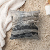 グレーブラウンマーブルニュートラル素朴装飾用クッション クッション (ブランケット)