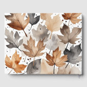 グレーブラウンメープル離れズオータム結婚ズゲストブック ゲストブック (裏面)