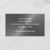 グレーブラシ仕上げ金属光沢 名刺 (裏面)