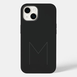 グレーブラックはっきりしたモノグラムモダンあなたの名前イニシャル Case-Mate iPhone 14ケース
