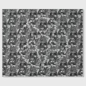 グレーブラックウィッチービクトリアンゴシックゴシックバプホメット ラッピングペーパー (フラット)