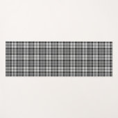 グレーブラックウォッチタータンチェックプレイドデザイン ヨガマット (正面(横))