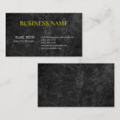 グレーブラックエレガントパターンクラシカルプロフェッショナル 名刺 (正面/裏面)
