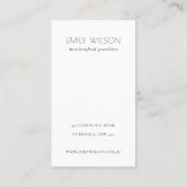 グレーブラックテラゾテクスチャ3スタッドイヤリングディスプレイ 名刺 (裏面)