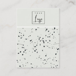 グレーブラックテラッツォテクスチャイヤリングネックレスロゴ 名刺