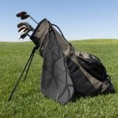 グレーブラックデザイン車 ゴルフタオル (グリーン)