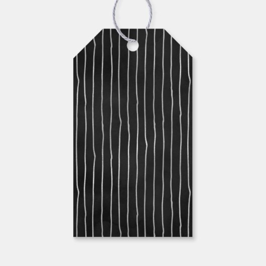 グレーブラックハロウィーン赤ちゃんシャワーありがとう ギフトタグ (裏面)