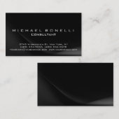 グレーブラックパターンコンサルタントの名刺 名刺 (正面/裏面)