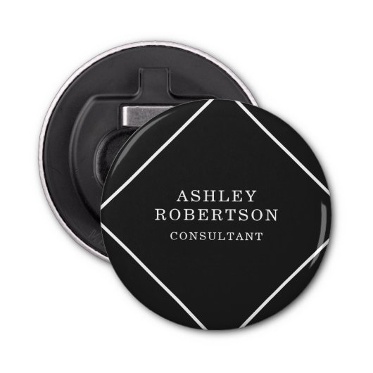 グレーブラックプロフェッショナルスタイリッシュトレンディーミニマリスト 栓抜き (正面)