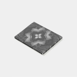 グレーブラックペンシル花柄 ポストイット