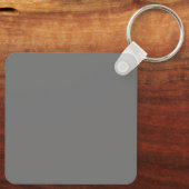 グレーブラックモノグラムはっきりしたミニマモダンリスト キーホルダー (裏面)