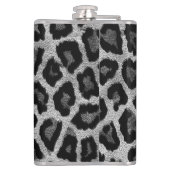 グレーブラックレオパードアニマルプリント フラスク (裏面)