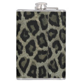 グレーブラックレオパードアニマルプリント フラスク (裏面)