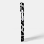 グレーブラックレオパードアニマルプリント Case-Mate iPhoneケース (裏面 / 左)