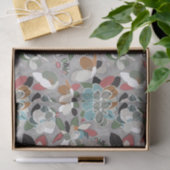 グレーブラックレッドフローラウィンターマグノリア 薄葉紙 (ギフト)