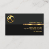 グレーブラックレトロカラムビルダーHandyman 名刺 (裏面)