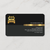 グレーブラックレトロ列ロジスティクストラック 名刺 (裏面)