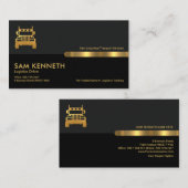 グレーブラックレトロ列輸送 名刺 (正面/裏面)