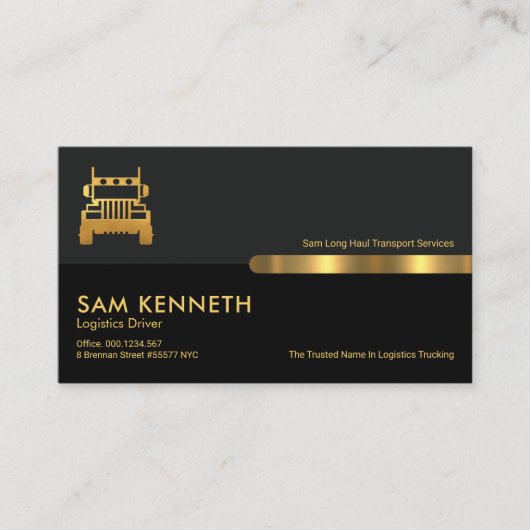 グレーブラックレトロ列輸送 名刺 (正面)