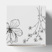 グレーブラックレトロY2Kヒッピー花柄 フェイバーボックス (上部)