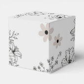 グレーブラックレトロY2Kヒッピー花柄 フェイバーボックス (裏面サイド)