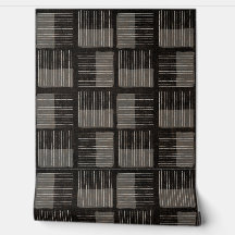 グレーブラック壁紙レトロミッドセンチュリーモダン