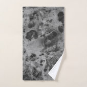 グレーブラック大理石デリカド#1 #wall #decor #art バスタオルセット (ハンドタオル)