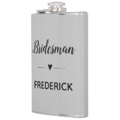 グレーブラック結婚ズの船乗パーソナライズされたり フラスク (左)