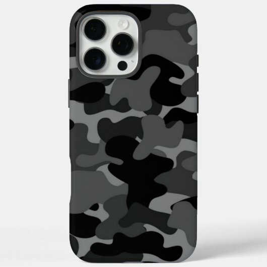 グレーブラック迷彩柄 Case-Mate iPhoneケース (裏面)