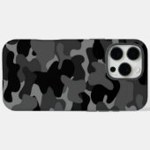 グレーブラック迷彩柄 Case-Mate iPhoneケース (裏面 (横))